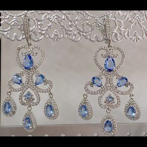 Luxury Tanzanite Earrings (925 silver)